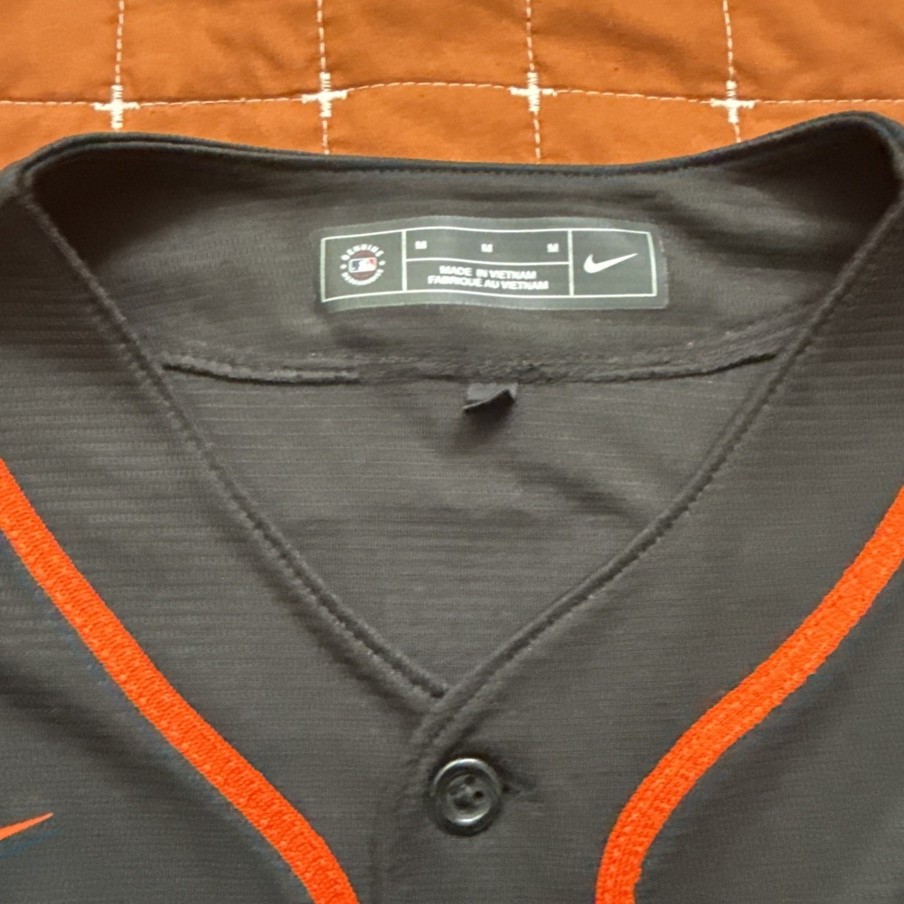 Nike San Francisco Giants Brandon Crawford #35 MLB Baseball Jersey Men's M Black - Picture 3 of 7